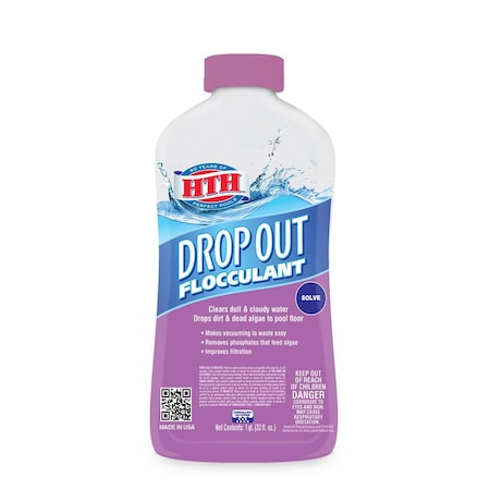Hth 1 qt. Drop Out Flocculant, 4PK HT4991